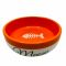 Миска №1 керамическая с рыбкой 320мл, 13,4x13,4x4см, оранжевая