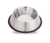 Миска Зооник металл. противоскользящая 1,8л