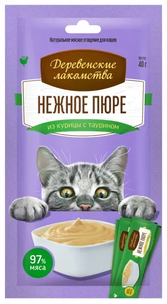 Деревенские лакомства 4х0,01кг пюре нежное из курицы (72510056)