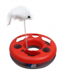 Игрушка (Rich Breed) круглый трек с мышкой для кошек красный