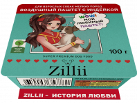 ZILLII 0,1кг воздушный паштет индейка консервы (ламистер) для собак мелких пород (357760)