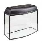 Аквариум (Голдфиш) 25л (44*18,4*35,6) телевизор с крышкой беленый дуб и диодной лампой ТВ25F Е14 бду