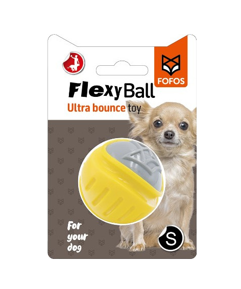 Игрушка Fofos мячик для чистки зубов собак 50 мм S Flexy Ball NEW