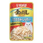 Inaba Ciao Kinnodashi 0,06кг Куриное филе с мальками ширасу влажный корм для взрослых кошек (644450)