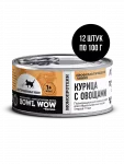 Bowl Wow 0,1кг паштет курица для стерилизованных кошек (665755)