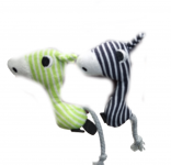 Игрушка (Wogy) Зебра с мятой микс для животных, 11х7х4см