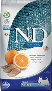 Farmina (Фармина) N&D Dog Ocean  7кг беззерновой сельдь / апельсин сухой для собак мелких пород
