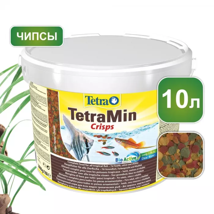 Tetra Min Crisps 10л корм чипсы для рыб