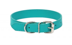 Ошейник (PerseiLine) PIXEL экокожа бирюзовый, шир. 1,0 длина 30 см XS