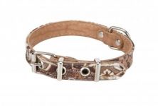 Ошейник (Аркон) Мозаика 16мм, 36см натуральный/коричневый