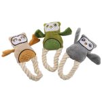 Игрушка (Wogy) пищалка Сова 19х8х4см с ручкой, мягкая для собак