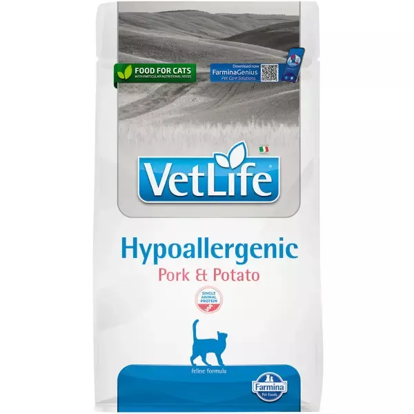 Farmina (Фармина) Vet Life Cat Hypoallergenic 0,4кг свинина с картофелем для кошек