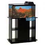 Террариум Голдфиш 50л (55*33*29,1) с черной крышкой и диод.лампой Тер50F Е14 чер