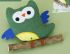 Игрушка Wogy Сова мягкая 21/9х10см с мататаби и колокольчиком, микс для животных