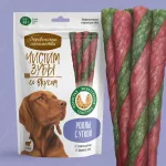 Деревенские лакомства 0,1кг Чистим зубы роллы с уткой для собак