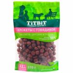 TiTBiT 0,37кг крокеты с говядиной для собак всех пород XXL