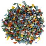 Грунт ZooOne природный (крашеный) 'Морская волна/Изумруд' (2-5 мм), 1 кг для аквариума