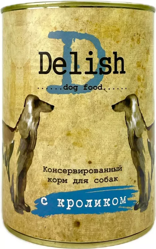 Delish 0,97кг кролик консервы для собак