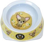 Миска №1 меламиновая 'Бежевый щенок' 150мл, d-12,5см