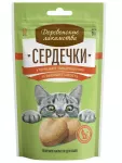Деревенские лакомства 0,03кг сердечки  улучшают пищеварение и выводят шерсть, для кошек (76050779)