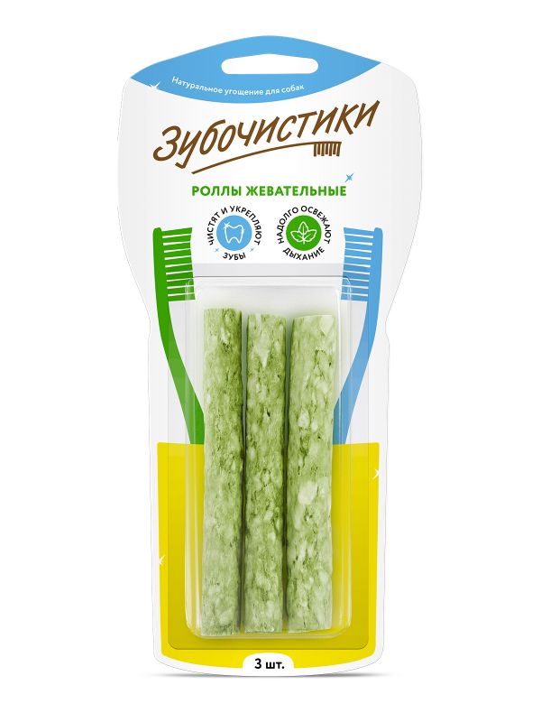 Зубочистики 0,085кг роллы (3шт) жевательные (76050274)