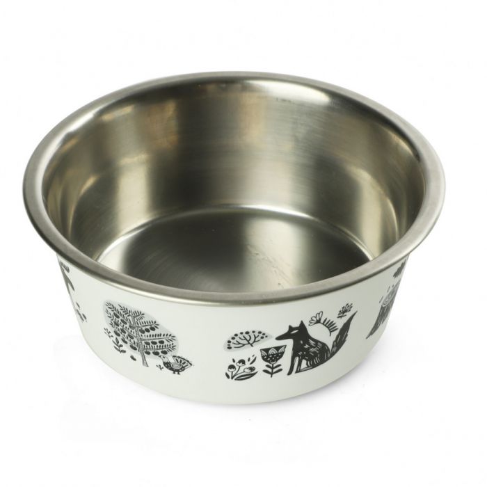 Миска (Triol) металл. на резинке 'Лес', 0,7л