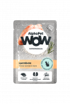 AlphaPet WOW (АльфаПет) 0,085кг пауч цыпленок кусочки в соусе для кошек (310547) NEW