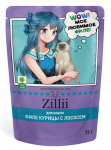ZILLII (Зилли) Cat Sterilized 0,075кг филе куриное филе лосося в желе для стерилизованных кошек (356558)