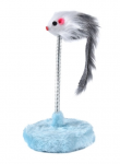 Игрушка (Wogy) Мышка на пружинке h=20.5см d=10см микс для кошек