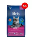 Brit Premium Cat Light 0,8кг курица сухой для кошек с избыточным весом (5049783)